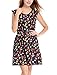 Allegra K Women's Sleeveless Dots Prints Above Knee Chiffon A Line Dress