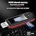 AGPTEK 16GB USB Stick Mp3 Player Supports Replaceable AAA Battery, Recording, FM Radio, Expandable Up to 64GB, Black