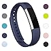 iGK Replacement Bands Compatible for Fitbit Alta and Fitbit Alta HR, Newest Adjustable Sport Strap Smartwatch Fitness Wristbands with Metal Clasp Navy Small