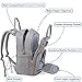 Diaper Bag Backpack, Large Capacity Nappy Baby Bags with Insulated Pockets and Changing Pad, Waterproof Unisex Travel Back Pack for Mom and Dad, Gray