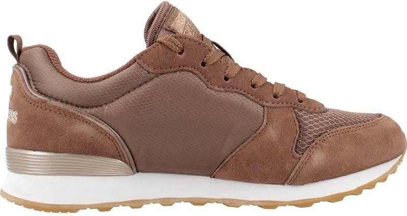 Mujer OG 85 Goldn Gurl Trainer, Chocolate Suede/ Nylon/ Rose Gold Trim, 39.5 EU