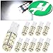 YINTATECH 10X T10 Wedge 30-SMD LED Xenon White Light bulbs W5W 2825 158 192 168 194 921