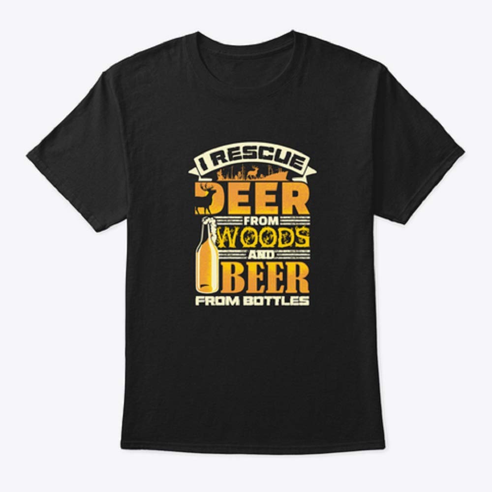 Deer Camp Hunting Camping Beer Drinking T Shirt For Short Sleeve Tees Tops Teevimy
