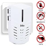 Pest Control, Ultrasonic Electric Pest Repeller Wall Plug-in-Indoor Pest Control Repellent for Insects, Repel Mice, Rats, Moths, Bats And More (White)