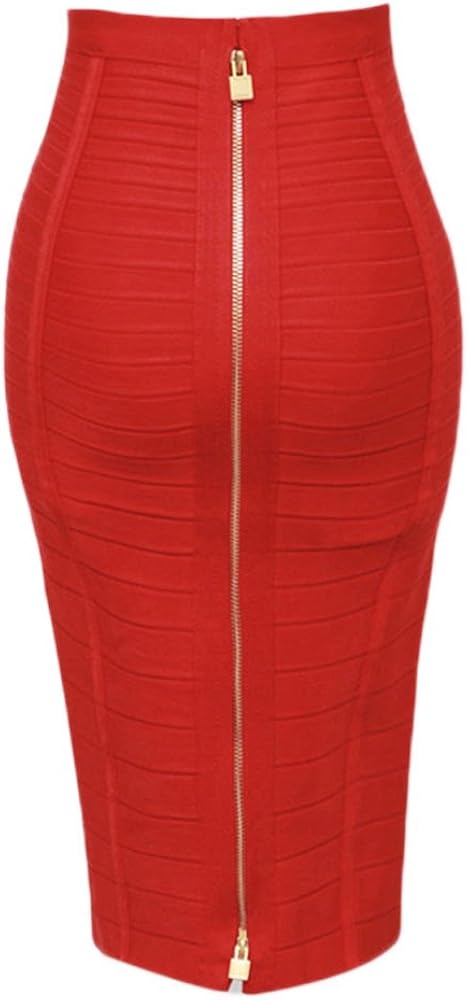 HLBandage Women's High Waist Elastic Rayon Bandage Pencil Skirt at  Women’s Clothing store
