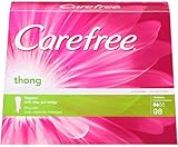 Carefree Thong Pantiliners, Regular Protection, Unscented, 98 Count