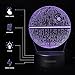 Terrosol 3D Star Wars Lamp - Star Wars Gifts - 3 Pattern&1 Base - Star Wars R2-D2 - Star Wars Bb8 - Death Star Wars - Star Wars Light - Optical Illusion Led Light - Star Wars Lamp