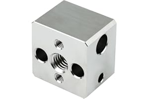 HOCENWAY Upgrade High Temperature Plated Copper Heater Block High Flow Compatible with Ankermake M5 3D Printer Hotend Accessories (Heat Block)