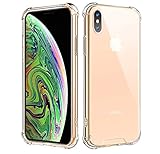 Vproof iPhone Xs Max Case, [Crystal Clear] Case Cover Slim Shock-Absorption with Corner Protective Bumper, Hard Clear PC Back Shell + Reinforced Soft TPU Frame for Apple iPhone Xs Max 6.5 Inch 2018