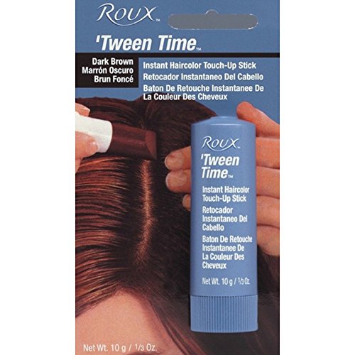 Roux Temporary Haircolor Touch-Up Stick Dark Brown, 1 ea (Pack of 2)