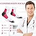 Bluemaple Compression Socks for Men & Women Circulation-Ankle Plantar Fasciitis Socks Support for Athletic