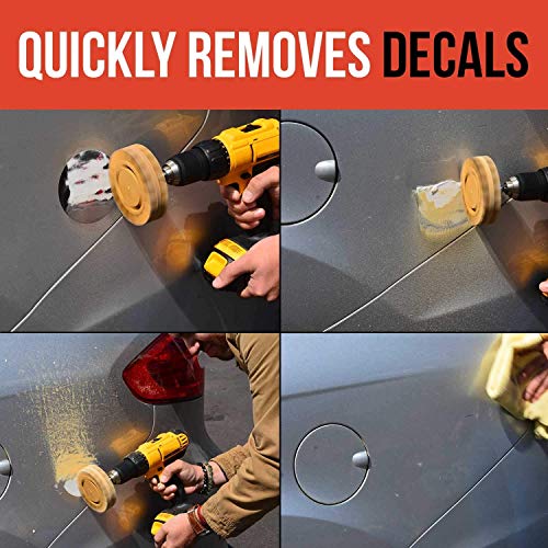 Decal Removal Tool Kit, VONDERSO Stripe Rubber Wheel Sticker Remover