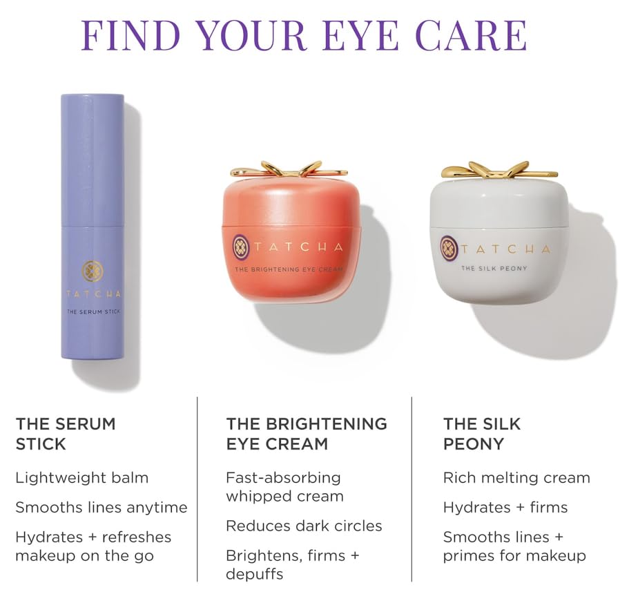 TATCHA The Serum Stick | Smooth Dry Fine Lines Instantly, Face & Eye Brightener Stick 8 G | 0.28 oz