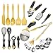 Zestkit Deluxe Silicone Cooking Utensils Set, Nonstick Kitchen Gadgets 23 Pieces