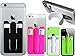 Phone Card Holder, Morntek 2 in 1 Silicone Adhesive Stick on ID Credit Card Holder with Phone Stand, Fits for iPhone, Samsung and Most Other Phones, 10 Mixed Color Pack (10 Pack)