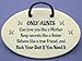 Mountain Meadows Pottery Aunt Gift, Sister, Aunt, Friend. Only an Aunt can Love You Like a Mother, Keep Secrets, Behave Like a True Friend, Kick Your Butt If You Need It. Ceramic plaques Made in USA.