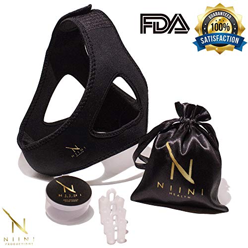Anti-Snoring Chin Strap by Niini Health™ - [2019 Upgraded Version] - Best Adjustable Snore Stopper Device - Sleep Aid Snoring Solution for Men and Women - Thumbnail 7