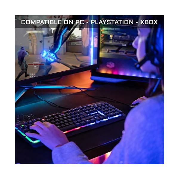 The-G-LAB-Combo-SELENIUM-4-in-1-Gaming-Set-Backlit-QWERTY-Gaming-Keyboard-3200-DPI-Gaming-Mouse-Headset-Gaming-Non-Slip-Mouse-Pad--Gamer-Pack-compatible-with-PCPS4PS5Xbox-OneXbox-Series-X THE G-LAB Combo SELENIUM - 4 in 1 Gaming Set - Backlit UK QWERTY Gaming Keyboard, 3200 DPI Gaming Mouse, Headset Gaming…
