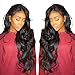 Cici Collection 360 Lace Frontal Wig Pre Plucked Bleached Knots 360 Lace Wig 180% Density Lace Front Wigs Human Hair with Baby Hair Brazilian Full Lace Human Hair Wigs For Black Women Body Wave Lace Front Human Hair Wigs (16inch, Body Wave)