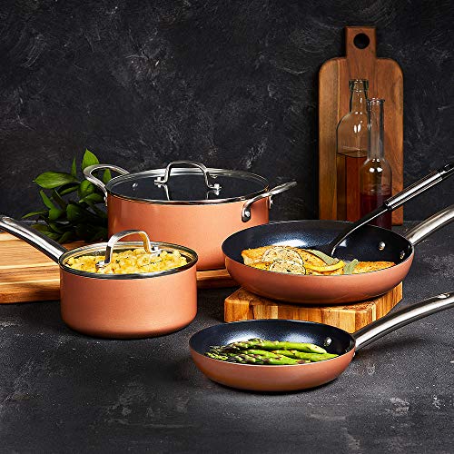 Copper Chef Black Diamond 10Piece NonStick Induction Cookware Set