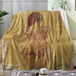 FJWXCBD Naked Girl Throw Blanket, Sexy Fleece