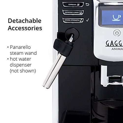 Gaggia Anima Coffee and Espresso Machine, Includes Steam Wand for
