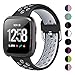 XIMU Sport Bands Compatible with Fitbit Versa/Versa 2 / Versa Lite, Soft Silicone Waterproof Breathable Sport Watch Strap Replacement Wristband Accessories Women Man for Versa Smart Watch