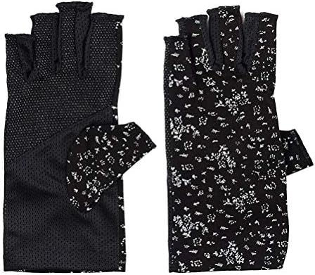 Women Summer Fingerless Gloves UV UPF 50+ Sun Protection Driving Outdoor party