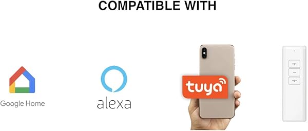 ABALON Riel Motorizado para Cortinas de 1 a 6 m Motor WiFi Compatible con Alexa Google Home y App Smart Home con Mando a Distancia Aluminio Riel Elctrico Cortinas Automticas Motorizadas