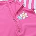BAOHULU Girls One Piece Flower Print Stripe Stiching Swim Rashguard Sunsuit UPF 50+ UV Protective Swimwear