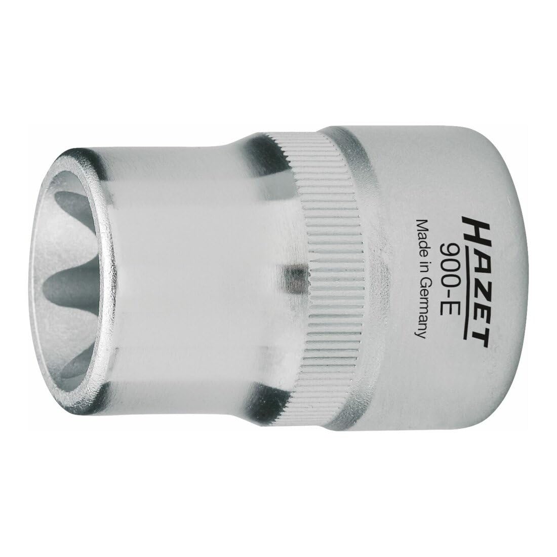 HAZET 900-E12 38 mm E 12 Torx Profile Socket - Chrome-Plated/Polished
