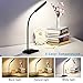 Byyoulike LED Desk Lamp Flexible Gooseneck Table Lamp with Touch Control 5 Brightness Levels Adjustable Night Light Eye-Caring Dimmable Table Light(Black)