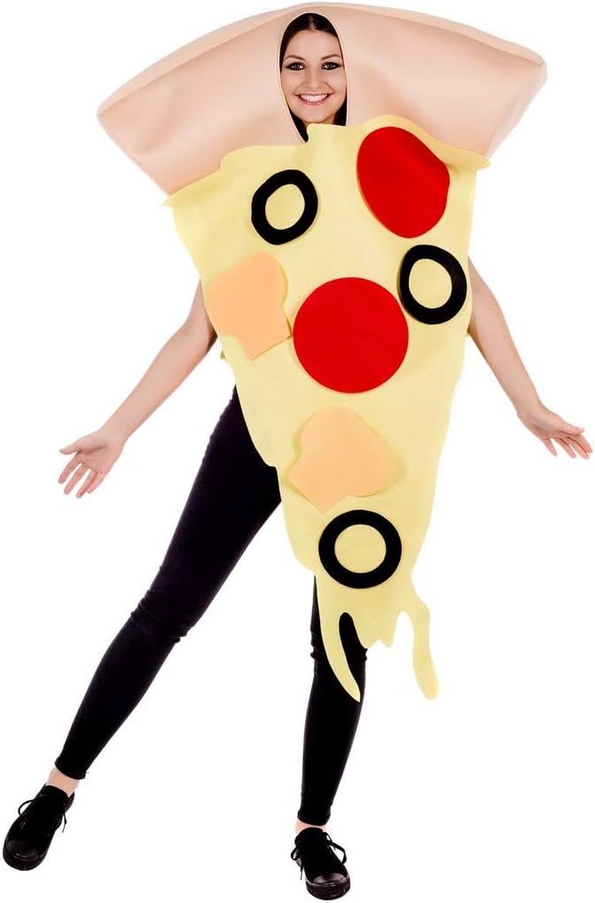Fun Shack Pizza Costume Adult Pizza Slice Halloween Food Costume Italian Fancy Dress for Adults One Size, Yellow - Image 3