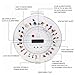 GMS Med-e-lert 28 Day Automatic Pill Dispenser with 6 Alarm Reminders, 6 Dosage Rings, 1 Key and Interchangeable Clear and White Lids WITH Four EXTRA Blucoil AA Batteries AND SPARE KEY - Value Bundle