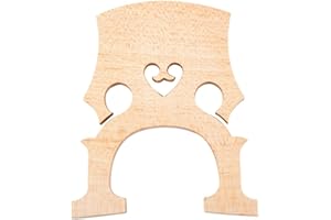 3/4 Maple Bridge,HUIOP 1pc Replacement Part 3/4 Maple Bridge for Double Bass Contrabass Upright Bass