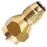 SHINESTAR Universal 1lb Propane Tank Refill Adapter, Mini Propane Fill Adapter for Disposable Small Propane Bottle, LP Gas Cylinder Canister Filler Coupler - Solid Brass Valve Accessories