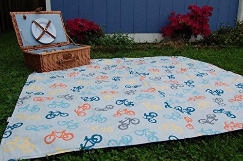 Outdoor Picnic Blanket- Waterproof Lined Blanket- Outdoor Dining- Bed Topper- Waterproof Bedroom Blanket