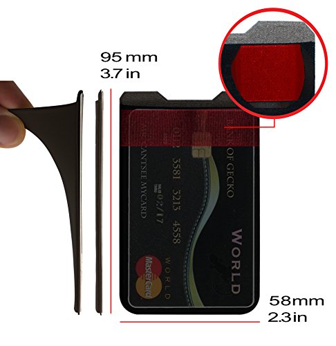 1 Phone+Wallet+Adhesive+Holder+BlackBlack