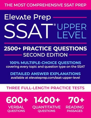 SSAT Upper Level Prep Book: SSAT Practice Tests and Study Guide
