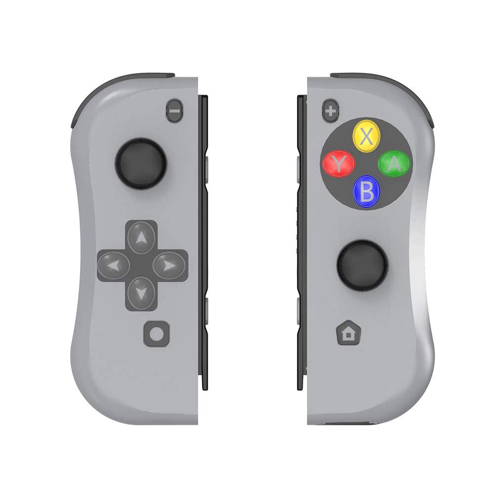 Joy Con Controller Replacement Compatible with Switch - Left and Right Controllers Wired/Wireless Remotes(Gray)