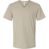 American Apparel CVC V-Neck Tee Heather Khaki