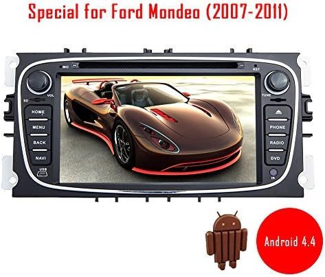 7 inch Android 4.4 kitkat car dvd player gps autoradio for Ford Mondeo (2007-2011) DVD/VCD/MP3/MP4 etc bluetooth wifi free 3D gps navigation map am/fm radio EQ adjustable 1G ram+ 16G rom
