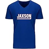 Mens V Neck Jaxson Logo New York Shirt T-Shirt