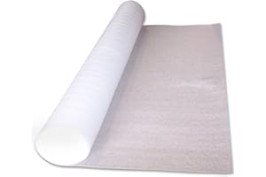 MP GLOBAL PRODUCTS PolyFoam Multipurpose Foam Underlayment – 100 sq ft Roll for Laminate & Wood Flooring, Moisture-Resistant, Shock-Absorbing, Lightweight, Easy to Install, Made in USA