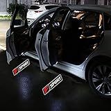 Keychain Central Auto Mobile Addons 2PCS LED Car Door Logo Projector Courtesy Shadow Lights Emblem LEXUS F Sport Series ISF GSF RCF IS GS RC F Es RX GX LS SC (F Sport Red)