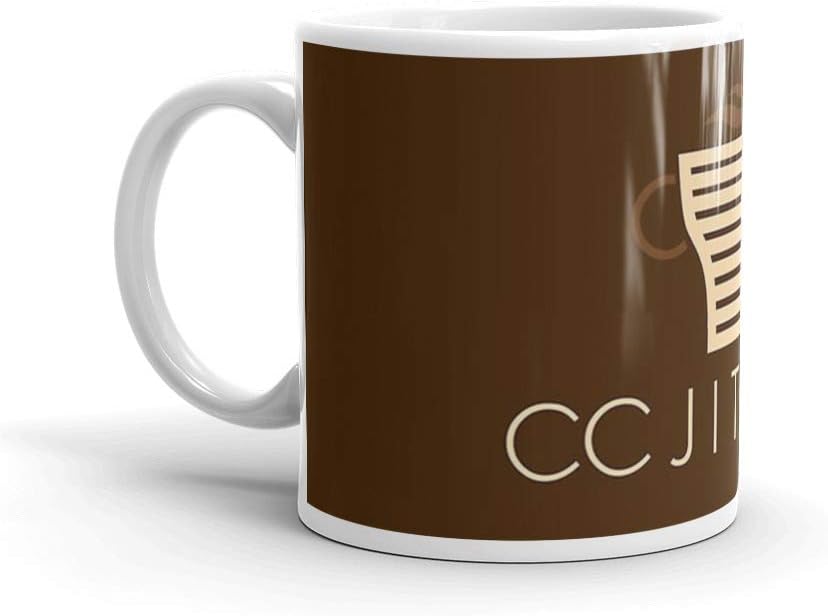 Central City CC Jitters Coffee Mug 11 Oz White Ceramic
