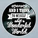 What A Wonderful World song lyrics on a Vinyl Record album Wall Decor