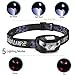 USB Rechargeable LED Headlamp, HFAN Head Lamp 1X White, 2X Red Super Bright, Waterproof, Lightweight Headlamps with SOS for Running, Walking, Camping, Reading, Hiking, Outdoor sports etc (Black)