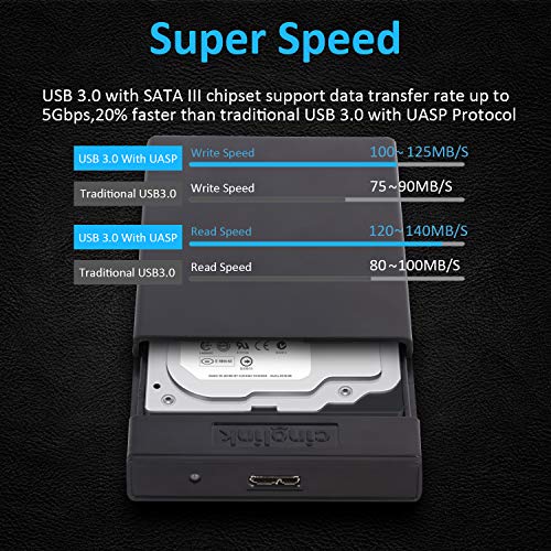 Hard Disk Enclosure USB 3.0 to SATA Enclosure USB3.0 to SATA III USB 3.0 to SATA Hard Disk Case Housing for 2.5 Inch 9.5mm 7mm WD, Seagate, Toshiba,