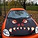 ORIENTAL CHERRY Halloween Decorations Outdoor - Waterproof Monster Face Stickers Decals Party Supplies for Window Door Car Decor